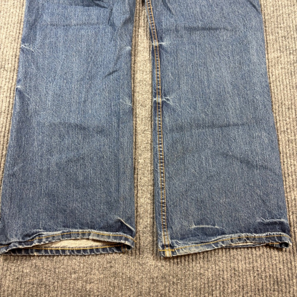 Aeropostale Briggs‎ Slim Bootcut Mens Jeans Medium Wash Distressed Size 36/30 - Picture 11 of 12